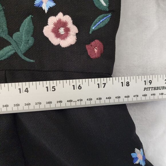 Lord & Taylor Black Dress with Colorful Floral Design - Picture 10 of 14